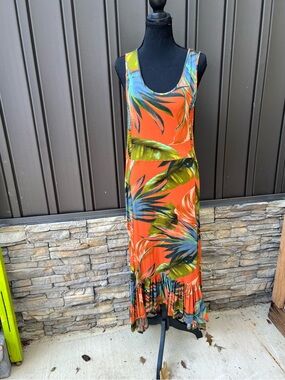 Soft Surroundings maxi Sleeveless Hi Low Hem Dress NWT Sz S